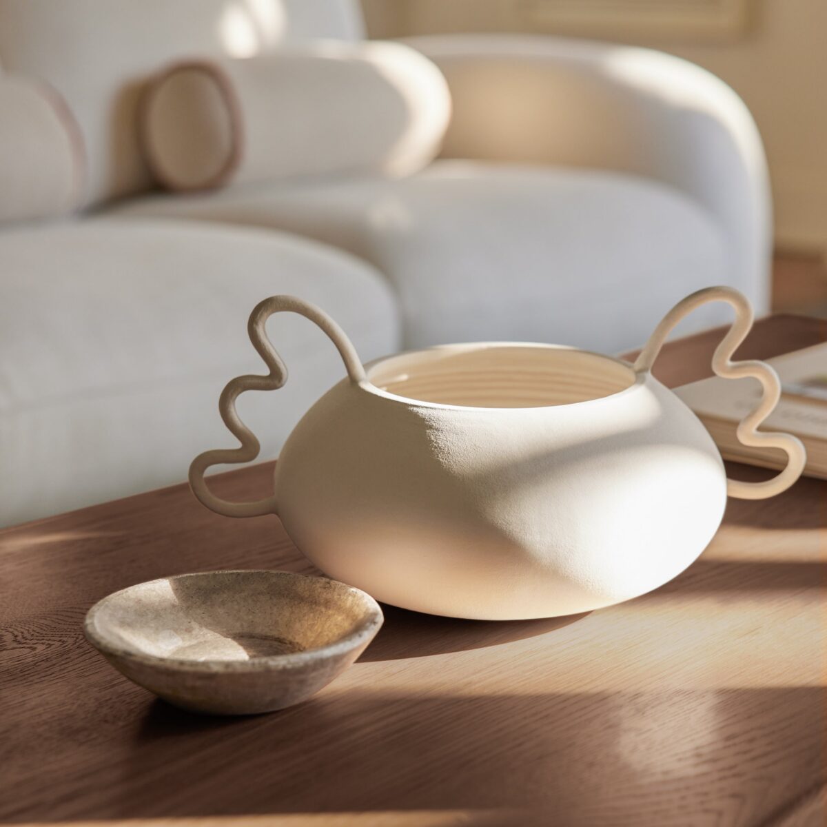 Sculptural Modern Ivory Bowl