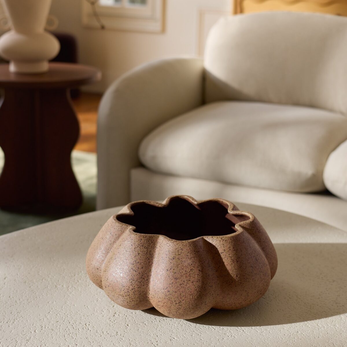Sculptural Scalloped Bowl