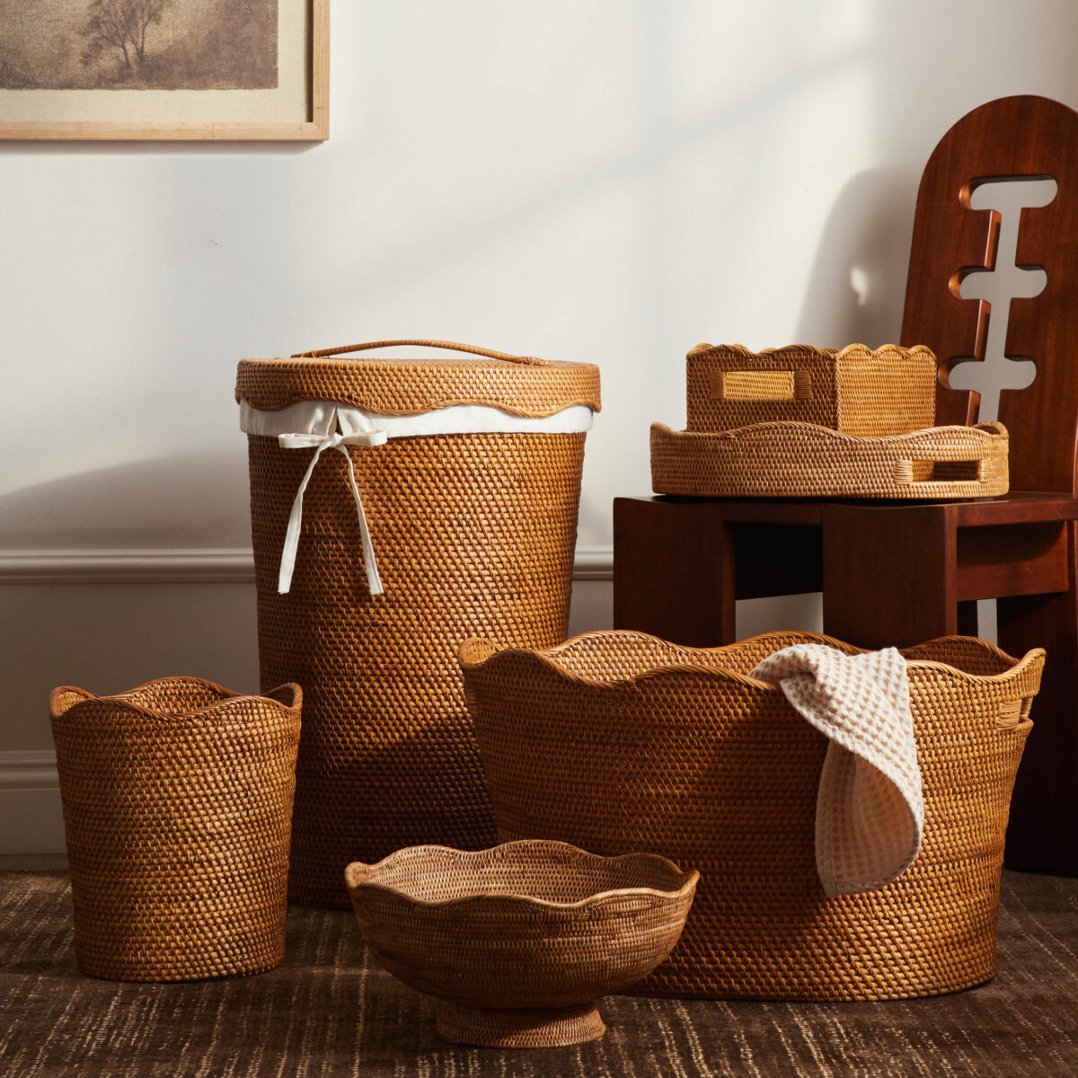 Rattan Laundry Basket