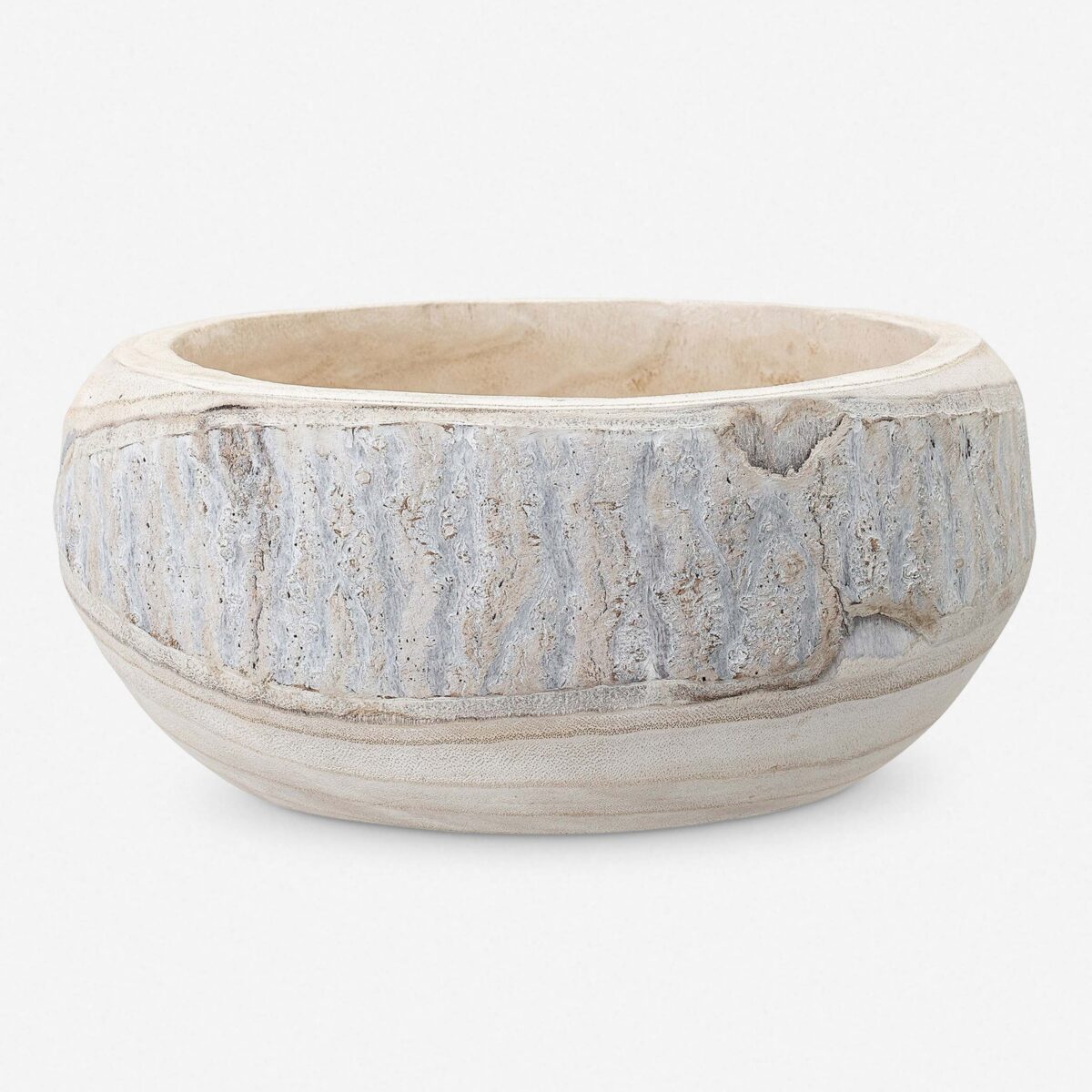 Organic Carved Decorative Bowl